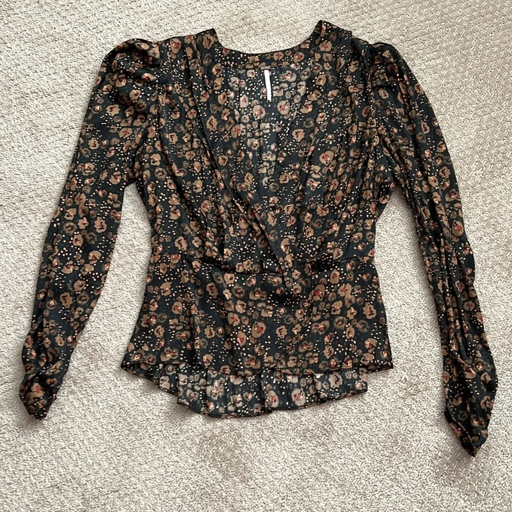 Free People Floral Blouse